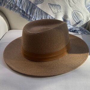 Stylish Brown Straw Hat